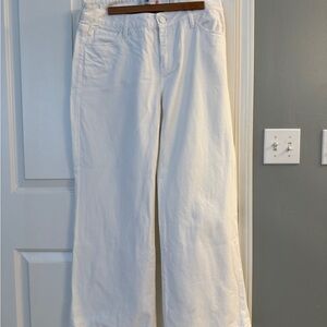 CAbi Women's Cream Flare Jeans